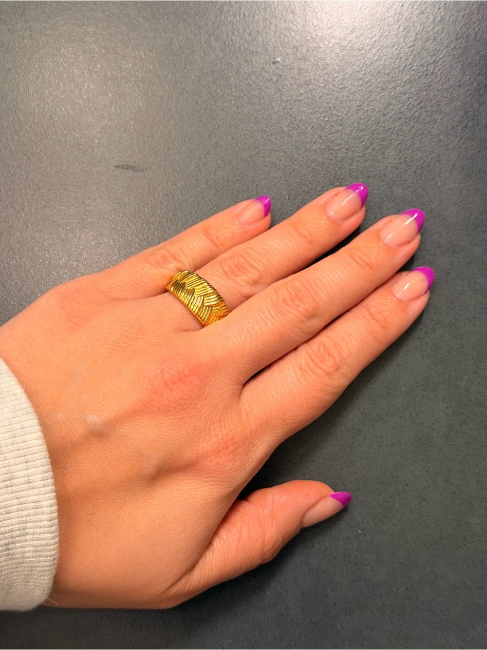 Missoma Gold Pleated Ring